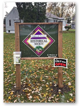 Oakbrook Terrace Historical Society - New Sign