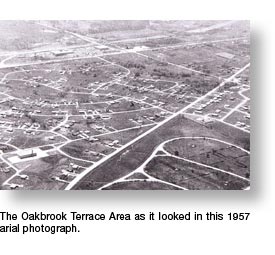 Arial Veiw of Oakbrook Terrace area in 1957